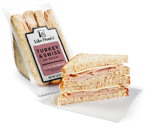 Sandwich Turkey & Cheese On Wheat Bread Wedge 301043-012-1