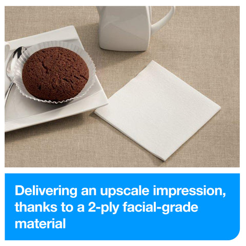 Tork Advanced NAPKIN BEVERAGE 9.3X9.3 WHITE 2 PLY