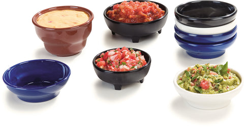 Carlisle DISH RAMEKIN SALSA MELAMINE BLACK 5 OZ