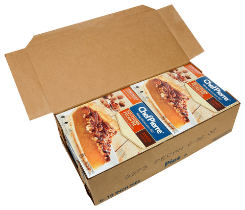 Sara Lee Chef Pierre Pre Baked Southern Pecan Open Face Specialty Pie, 10 inch -- 6 per case.