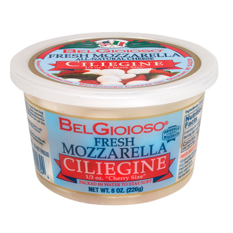 Cheese Mozzarella Fresh Ciliegini 1/3 Ounce Whole Milk Refrigerated