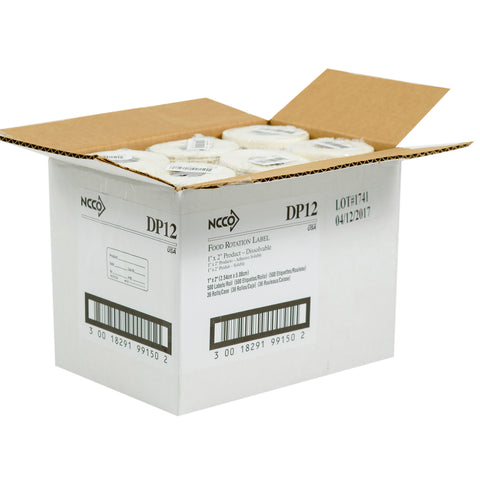 Label Use By Dissolvable 1x2