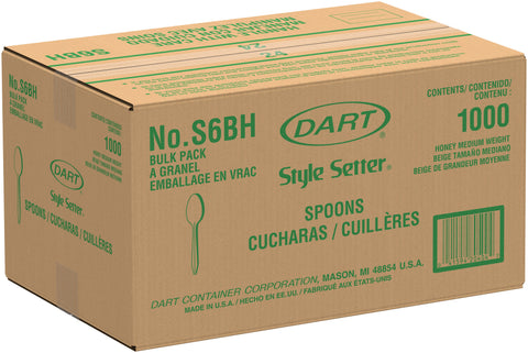 Dart Style Setter® SPOON TEA PLASTIC MEDIUM WEIGHT HONEY PP