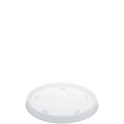 Lid Straw Slotted Translucent F/ Foam Cups & Containers
