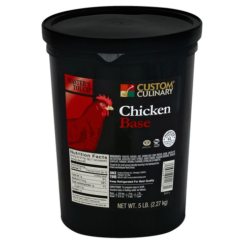 Custom Culinary® Chicken Base, No MSG Added 4 x 5 lb.
