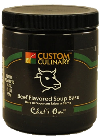 Chefs Own Beef Flavored Granules Base Green, 1 Pound -- 12 Case