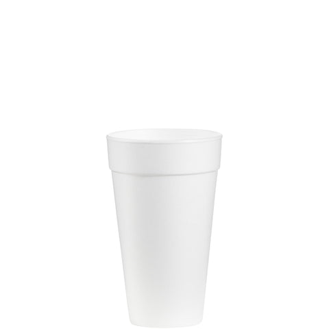 H&H Chevron CUP FOAM WHITE 20 OZ
