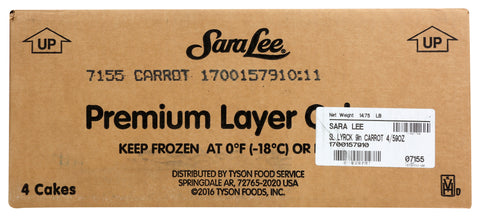 Cake Layer Carrot Premium Un-cut Round 9