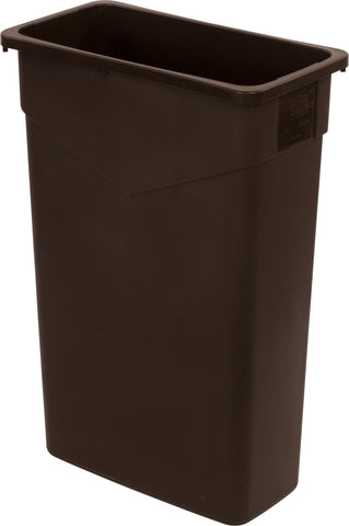 Carlisle CONTAINER WASTE TRIMLINE™ RECTANGLE DARK BROWN 23 GAL