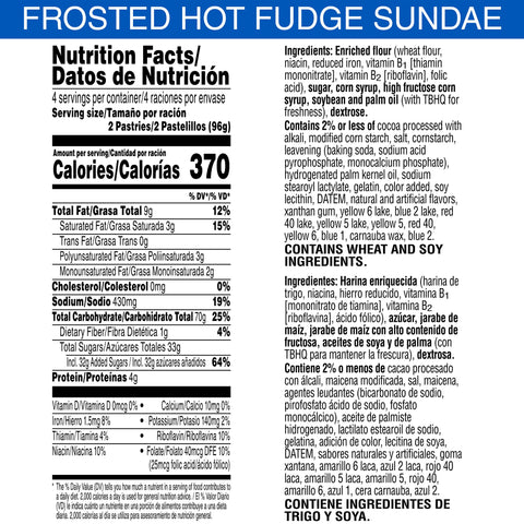 Kellogg's® PASTRY POP-TARTS FROSTED HOT FUDGE SUNDAE