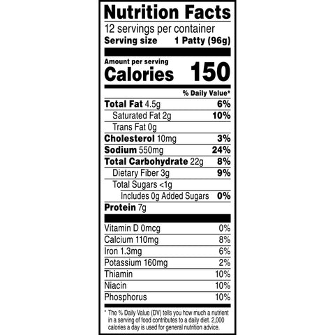 Kelloggs Gardenburger Original Veggie Burger, 3.4 Ounce -- 48 per case