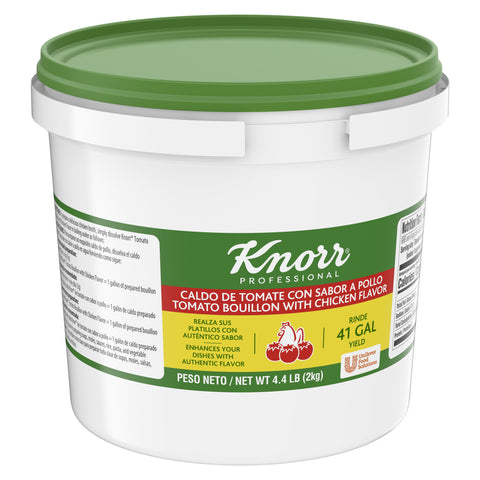 Knorr Professional Base Caldo de Tomate Tomato with Chicken Bouillon Base, 4.4 pound -- 4 per case