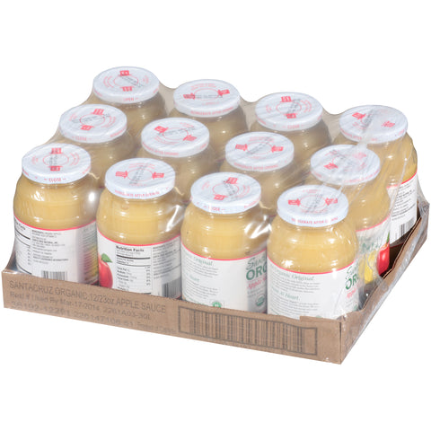 Santa Cruz Organic Apple Sauce, 23 Ounce -- 12 per case.
