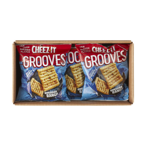 Cheez It Grooves Zesty Cheddar Ranch Crispy Cracker, 3.25 Ounce -- 6 per case.