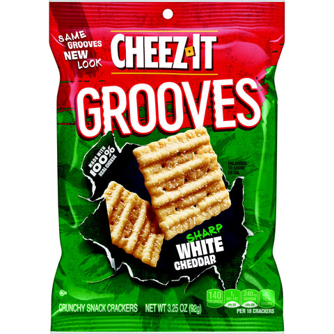 Cracker Grooves Sharp White Cheddar