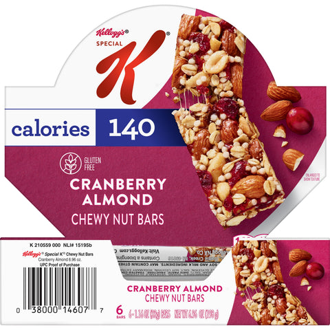 Snack Bar Special K® Chewy Nut Bar Cranberry Almond