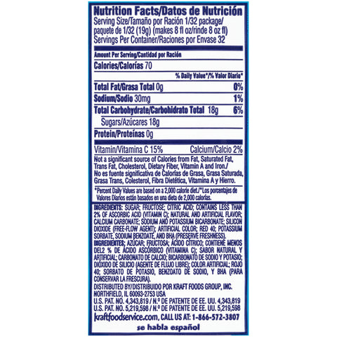 Drink Mix Tropical Punch Yields 2 Gal