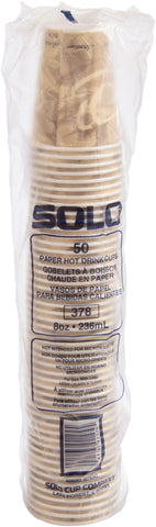Solo Mistique® CUP PAPER HOT SINGLE SIDED POLY 8 OZ