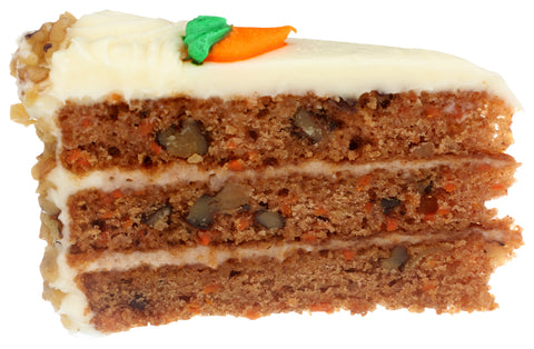 Bistro Collection Pre Cut Carrot Cake, 76 Ounce -- 2 per case.