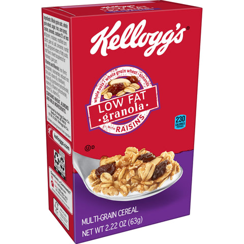 Cereal Granola Low Fat W/ Raisins Individual Box