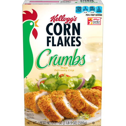 Kelloggs Corn Flakes Crumbs, 21 Ounce -- 12 per case