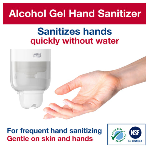 Tork Premium Light Scent Alcohol Gel Hand Sanitizer, 1 Liter Bottle -- 6 per case