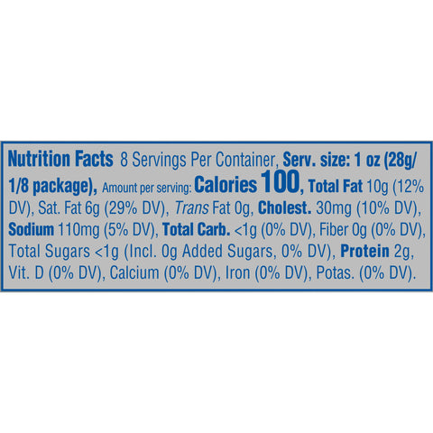Philadelphia Brick Cream Cheese, 8 Ounce -- 12 per case.