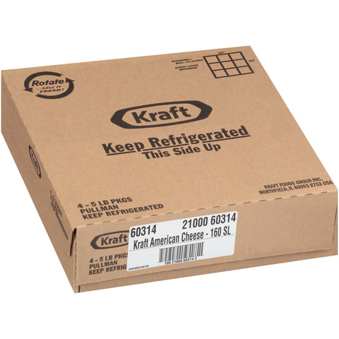 Kraft American Sliced Cheese, 5 Pound -- 4 per case.
