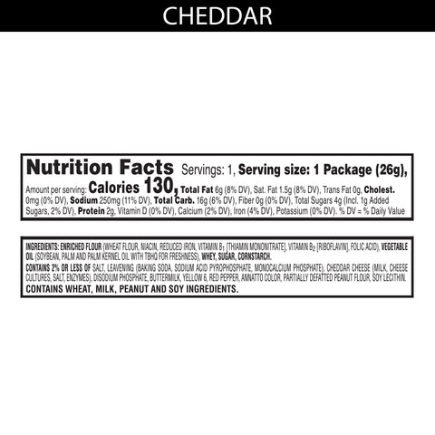 Austin Cheese Sandwich Crackers with Cheddar Cheese, 0.917 Ounce -- 144 per case.