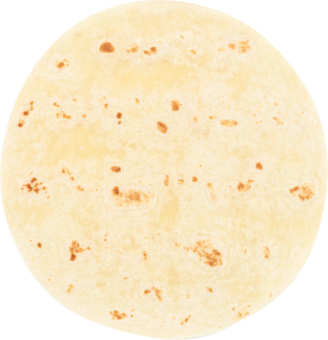 Tortilla Flour White Heat-pressed 8