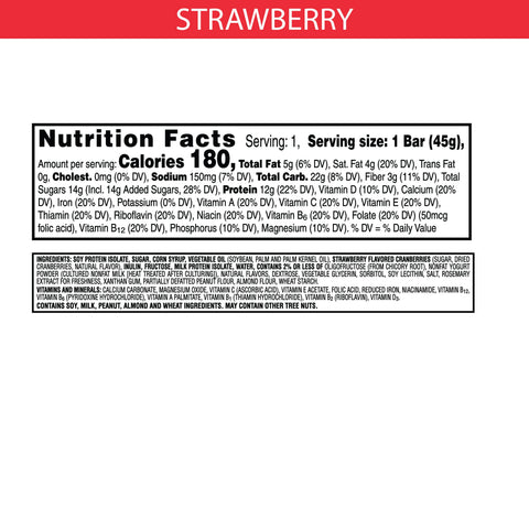 Kelloggs Special K Protein Meal Bar, Strawberry, 1.59oz, 8/Box
