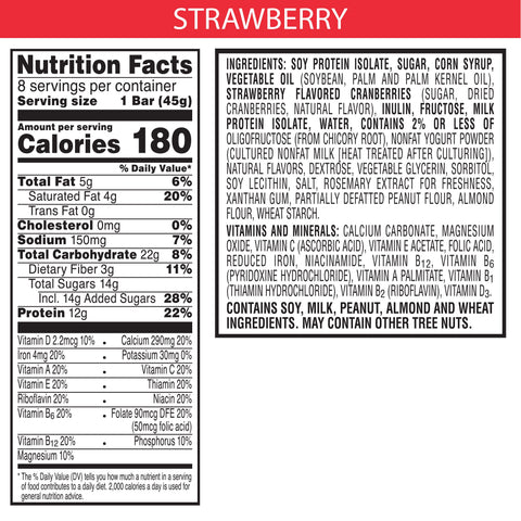 Kelloggs Special K Protein Meal Bar, Strawberry, 1.59oz, 8/Box