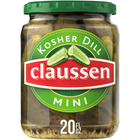 Pickle Kosher Mini Dill Glass Jar Refrigerated