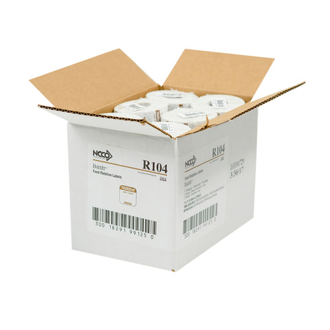 National Checking LABEL FOOD ROTATION BROWN THURSDAY 1X1