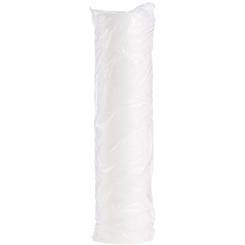 Dart Container Expanded Polystyrene Foam White HIPS Vented Lid for Foam Cups and Containers -- 1000 per case