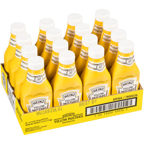 Heinz Classic Yellow Mustard, 12.75 Ounce -- 16 per case.