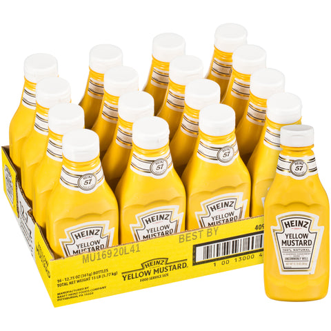 Heinz Classic Yellow Mustard, 12.75 Ounce -- 16 per case.