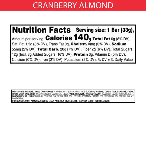 Snack Bar Special K® Chewy Nut Bar Cranberry Almond