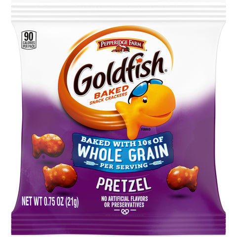 Pepperidge Farm Pretzel Goldfish - 0.75 oz. bag, 300 per case