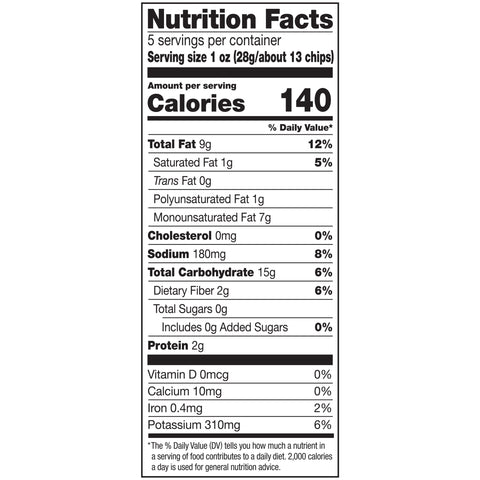 Kettle Sea Salt and Vinegar Potato Chips - 5 oz. bag, 15 per case