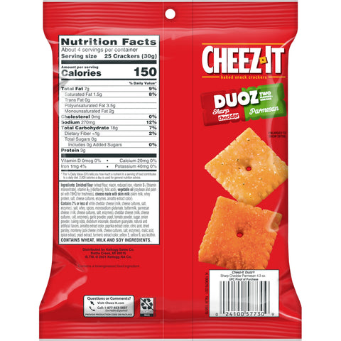 Cracker Duoz Sharp Cheddar/parmesan