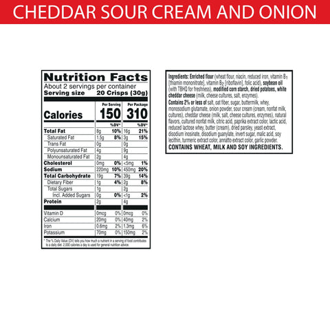 Cracker Snap'd Cheddar Sour Cream & Onion