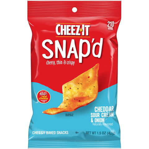 Kelloggs Cheez It Cheddar Sour Cream and Onion Cracker, 1.5 Ounce -- 36 per case.