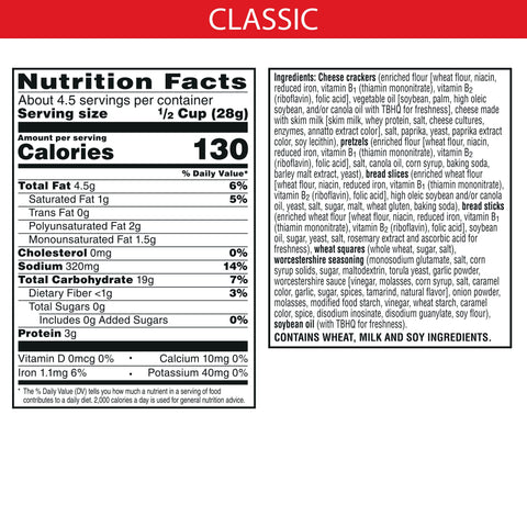 Cheez-It Original Snack Mix, 4.5 Ounce -- 6 per case