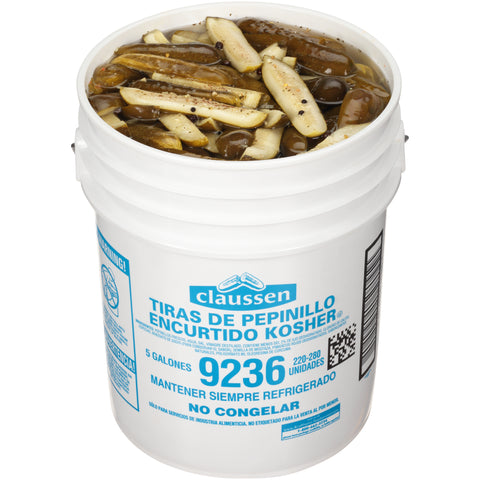Claussen Dill Pickle Spears, 5 Gallon, 220 - 280 per case