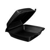 Dart Performer® CONTAINER FOAM BLACK MEDIUM SINGLE COMPARTMENT W/ REMOVABLE LID 8.4X7.9X3.3
