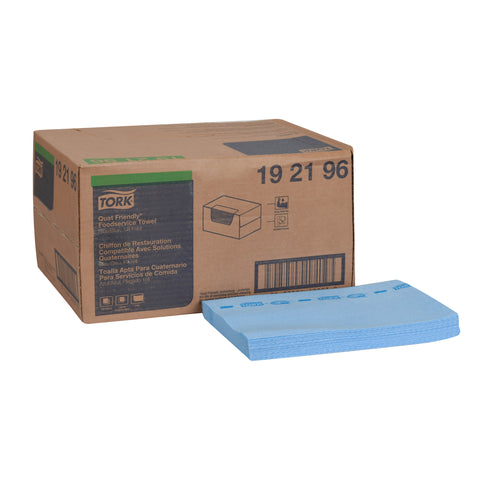 Towel Sanitizing Quat-safe Blue 13x21