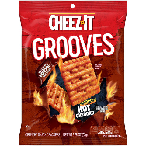 Kelloggs Cheez It Scorchin Hot Cheddar Cracker, 3.25 Ounce -- 6 per case
