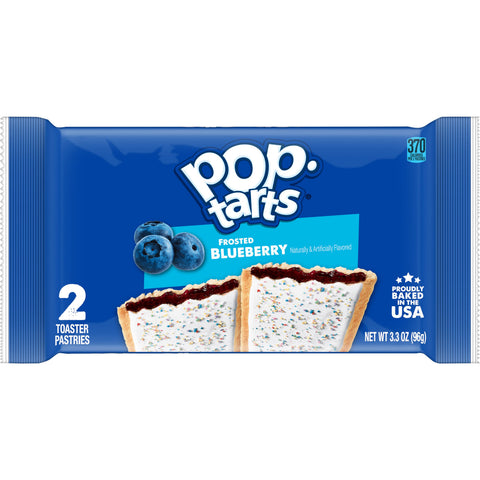 Pop-Tarts Frosted Open and Fold Display Blueberry Pastry, 2 Pastries per Pack -- 72 packs per case