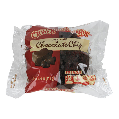 Otis Spunkmeyer Delicious Essentials Chocolate Chocolate Chip Muffin, 4 Ounce -- 24 per case.